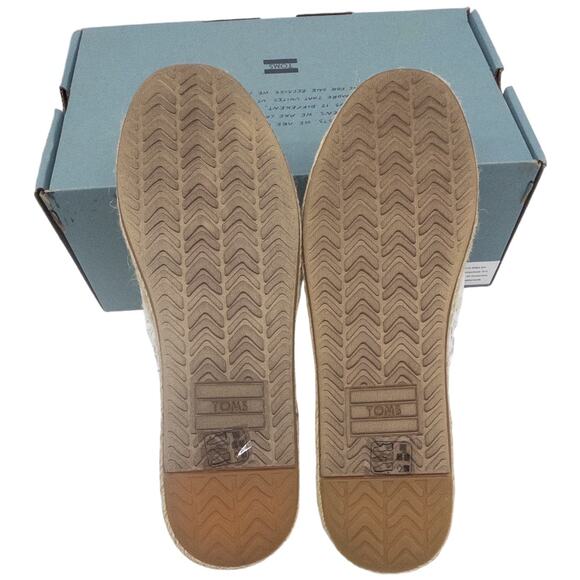 Tom’s Alpargata Floral Lace Espadrilles Women's 9.5 Off White - Picture 6 of 7